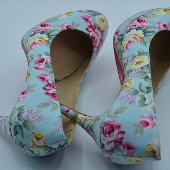Shoe Dazzle-Graziella Vantage Floral Print Pumps - Picture 7 of 9